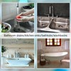 Tabanzhe Bath Sink Plug with Chain-2PCS Universal Bathroom Sink Plug