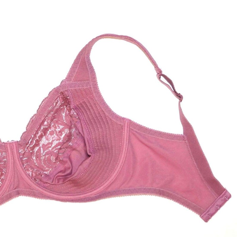 Wide Strap Bra Plus Size Full Coverage Underwire Support Panels