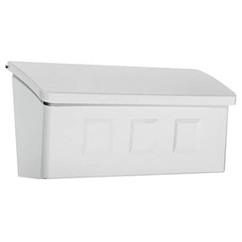 Architectural Mailboxes 2689W-10 Wayland Wallmount Mailbox, Small, White