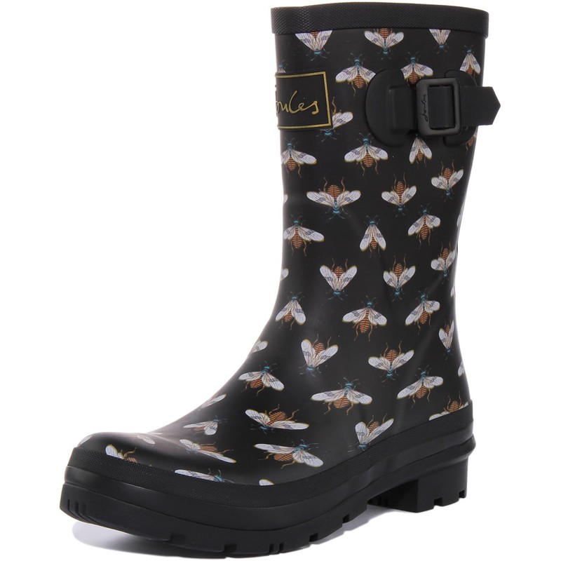 Joules Women's Rain Boot, Black, 7