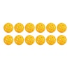 12PCS 74mm 40 Holes Pickleballs PE Plastic High Elasticity Pickleball