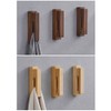 Wall Towel Rack Punch Wooden Towel Hook for Kitchen Bathroom