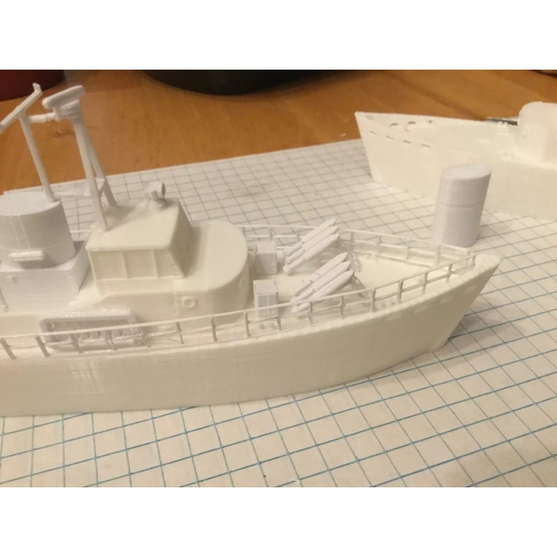 "Handmade" N scale U.S. Coast Guard 95 Foot Cutter ship
