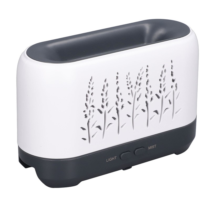 Humidifier 200ml White Hollow Flame Ultrasonic Atomization Silent Aroma Diffuser