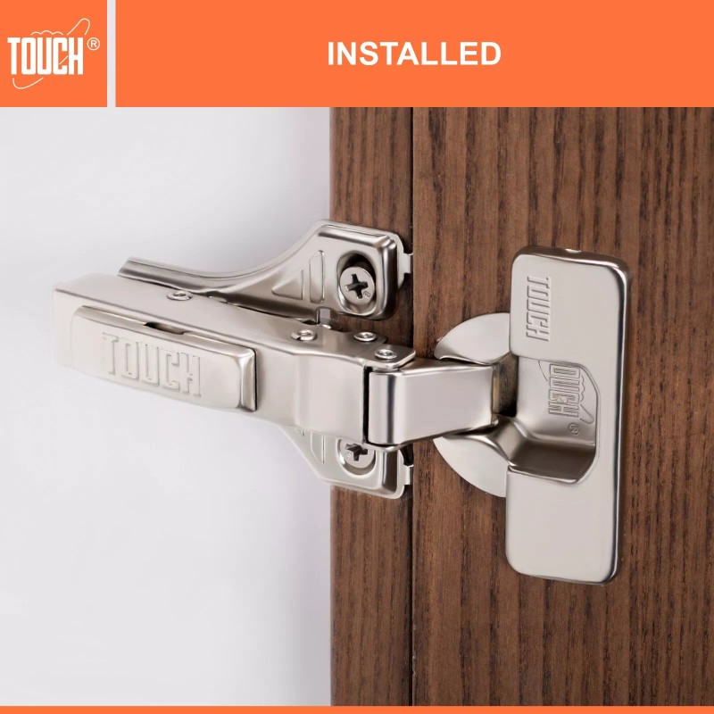 TOUCH Soft Close Cabinet Hinges, 3/4" Full Overlay 105° Face