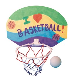 S&S Worldwide 2 Points! Basketball Hoops Craft Kit (Pack of 12)