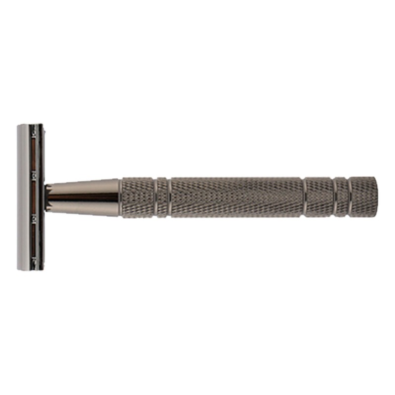 Manual Beard Trimmer 5 Blades Professional Metal Safe Portable Double