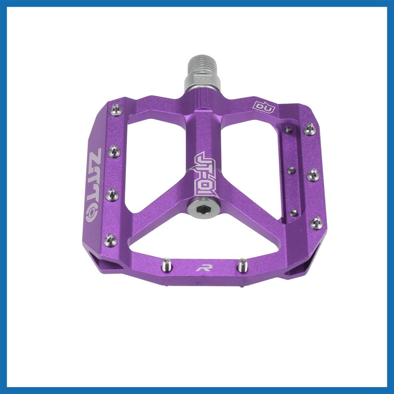 A ABSOPRO 1 Pair Non-Slip Pedals Platform Flat Bicycle Pedals