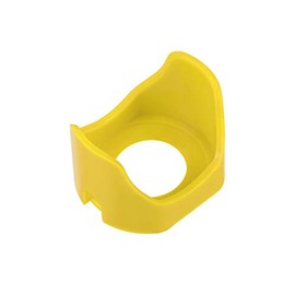 uxcell 30mm Plastic Two Feet Push Switch Button Protective Cover Yellow 1pcs