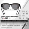 HAOLOTA Over Glasses Sunglasses for Women Men Polarized Square Fit