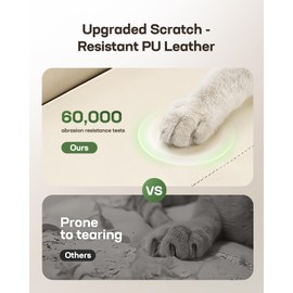 Marsail Criss Cross Chair with Wheels, Scratch-Resistant PVC Leather Cross Legged Office Chair, Wide Mid-Back Comfy Armless Desk Chair, Height Adjustable Vanity Computer Chair for Home Office