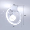 Modern LED Ceiling Light with Rotatable 90° Design for Bedroom,