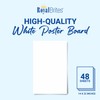 Royal Brites White Poster Board, Medium Size Presentation Board, 14