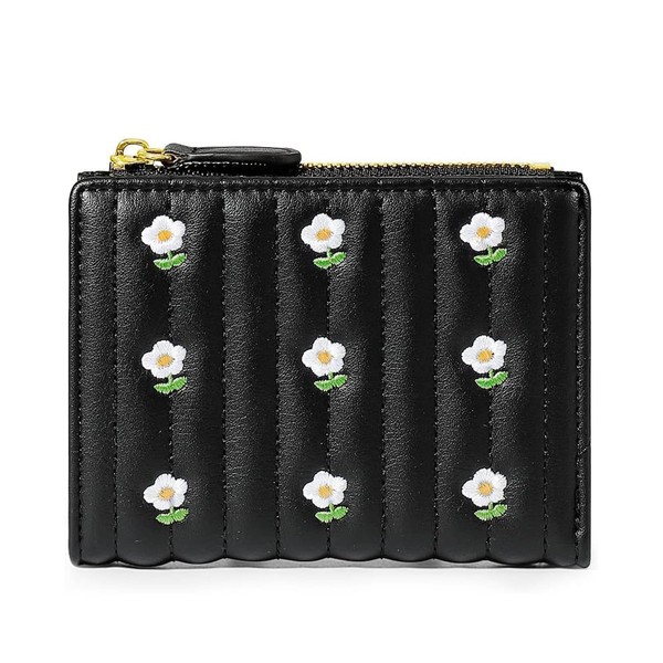 Mokoze Girls Wallet, Cute Wallet with Flower Pattern and ID