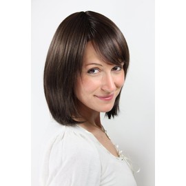 PAGE or BOB wig BROWN/BRUNETTE Parting short (1215 colour 4/5)