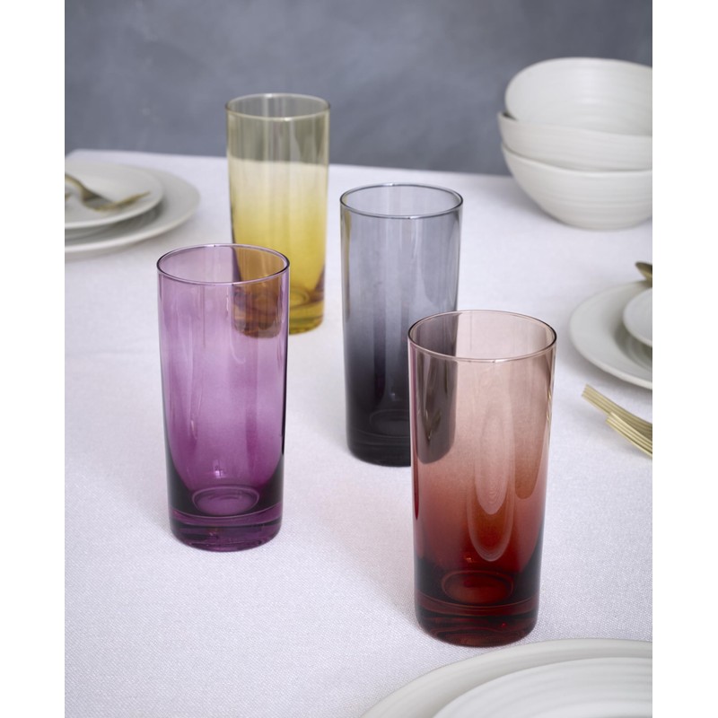 Oneida 898242 Golden Hour Hiball Glasses, Set Of 4