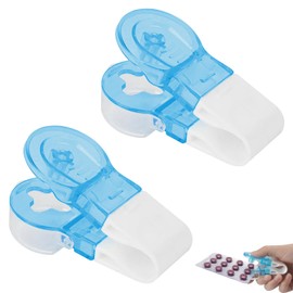 keyxer Pack of 2 Portable Pill Mortars, Portable Pill Remover, Tablet Divider, Tablet Squeezing Aid, Disabled People and People with Elderly Arthritis and Weak Hands