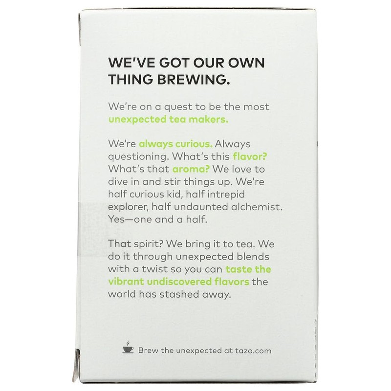 Tazo Organic Peachy Green Tea, 20 ct (Pack of 6)