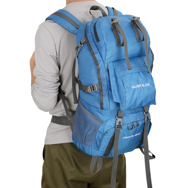 45L Camping Hiking Backpack Large Capacity Mountaineering Pack Waterproof Travel