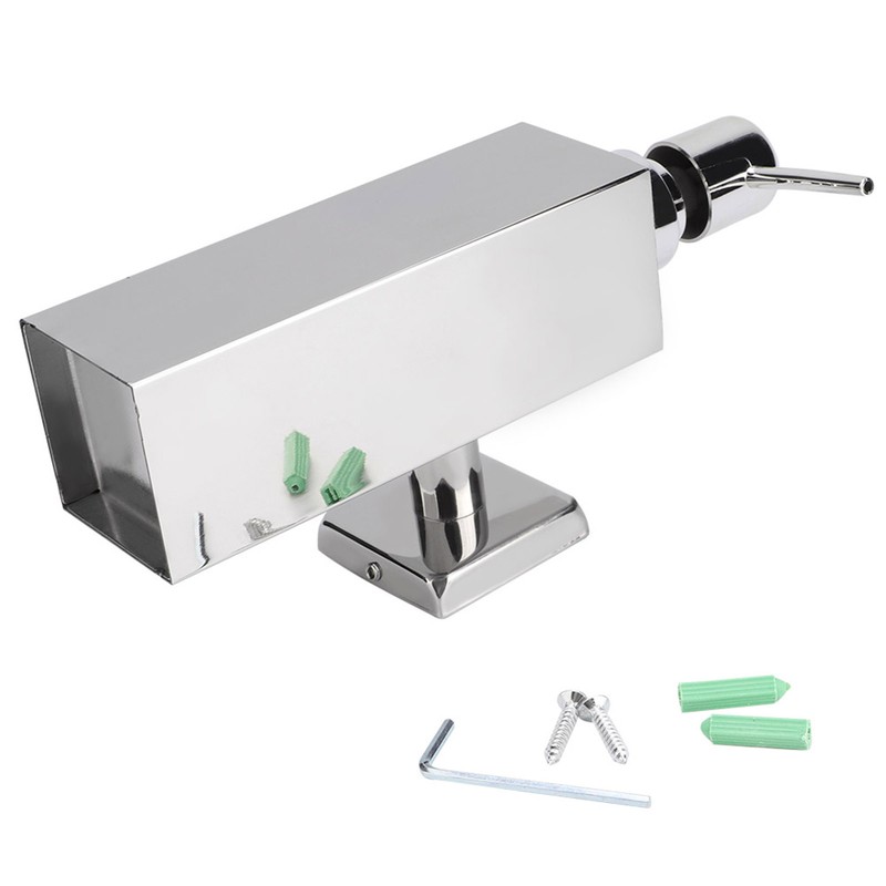Wall Mounted Stainless Steel Square Manual Hand Liquid Soap Lotion