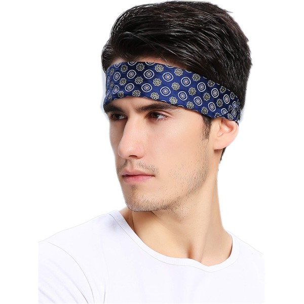 prettystern Silk Men's Bandana, Neckerchief - 53 cm x 53