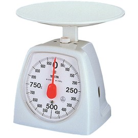 Tanita 1439-OR Cooking Scale, Kitchen Scale, Analog, 2.2 lbs (1 kg), 0.1 oz (5 g) Units, Made in Japan, White