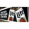 MILLER LITE Beer Flag It'S Miller Time 2X6ft Banner Man