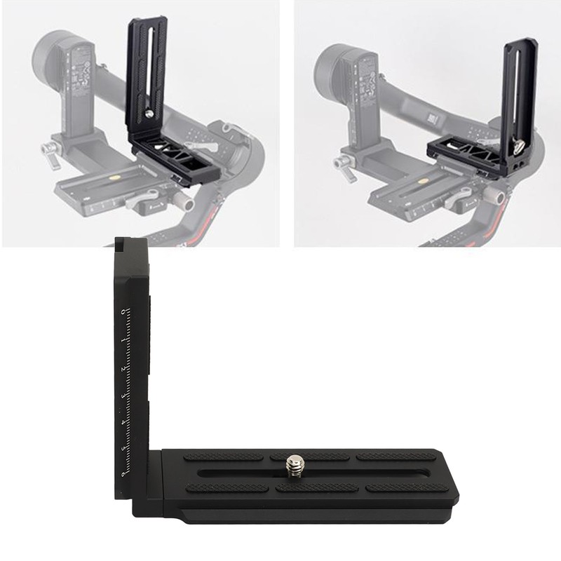 L Bracket Vertical Horizontal Switching Tripod Quick Release Plate 1/4in