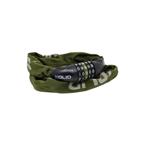 Xolid Chain Combination Lock 900 x 6 mm Army Green