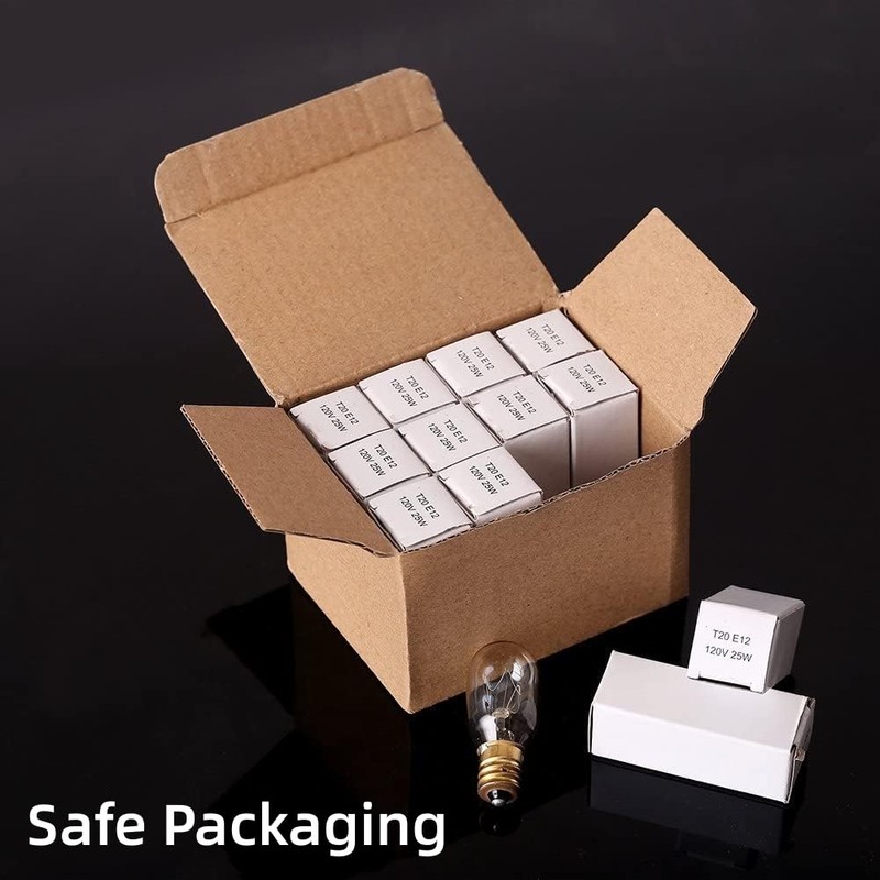 Moflekja Himalayan Salt Lamp Bulbs, T20 25W Original Replacement Long