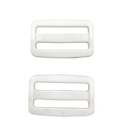 Multi-Size Straps Webbing Slide Triglides Slider SORTUMOLA White Plastic Slide Buckle Pack 50 for Backpack Bag Strap (38mm) CT444