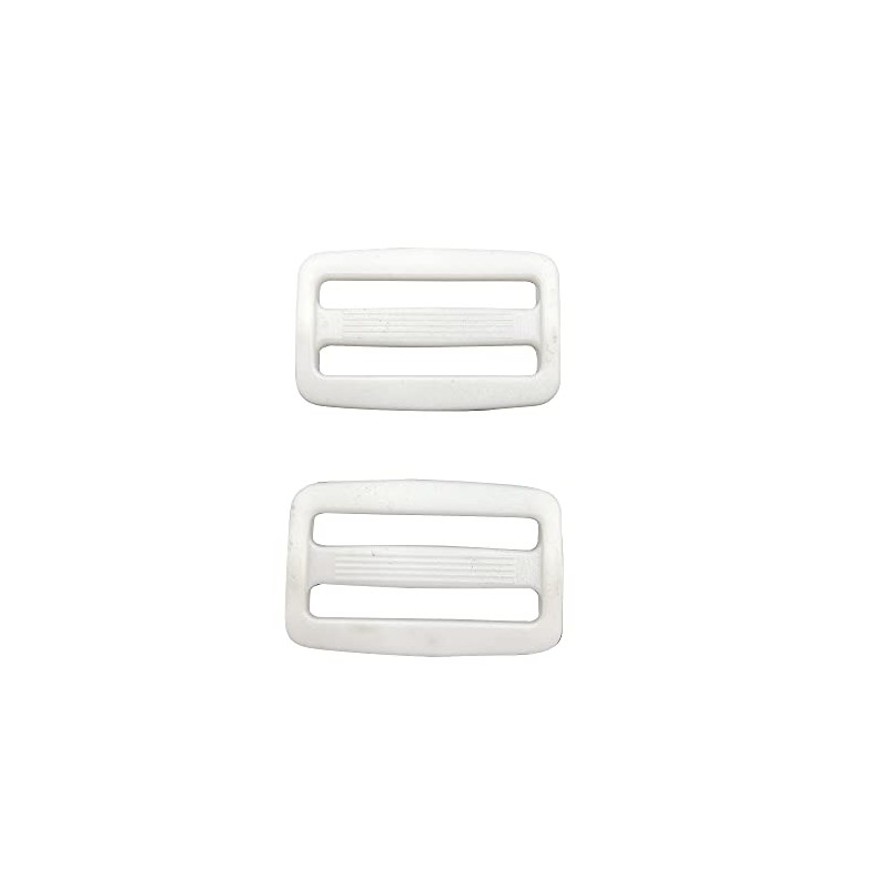 Multi-Size Straps Webbing Slide Triglides Slider SORTUMOLA White Plastic Slide