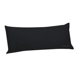 AIMANE® Long Bolster Pillowcase Cover - Body Pillow Neck Support - Orthopaedic Bolster Pillowcase Cover Nursing Pregnancy Support Long Pillowcases (King 5FT, Black)