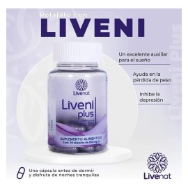 Liveni Plus Insomnio Sueño Relajante Y Control Del Peso