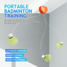 Sosoport Entrenador De Rebote De Bádminton Herramienta De Autoentrenamiento Juego De Bádminton Portátil para Interior