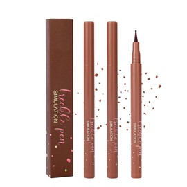Liquid Freckle Pen, 2Pcs Reddish Brown Waterproof Long Lasting Natural Lifelike Fake Face Freckles, Quick Dry Realistic Soft Dot Sopt Freck Pen Stamp, Skin Tattoo Summer Makeup Gift Kit for Women-02