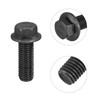 sourcing map M14-2x40mm Hex Serrated Flange Bolts 10.9 Grade Carbon