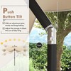 Tangkula 9Ft Patio Umbrella, Outdoor Umbrella with Crank Handle, Push