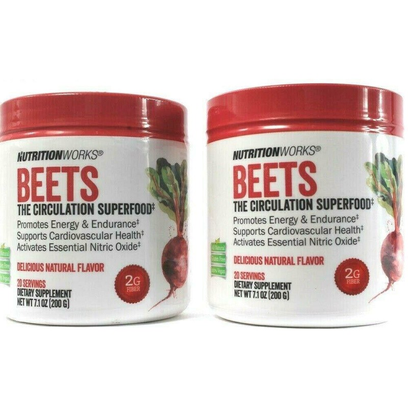 9.88 OZ 2 PACK NUTRITION WORKS BEETS THE CIRCULATION SUPER