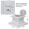 Dynaming 4 Pack Solar Post Cap Lights Outdoor with Flickering