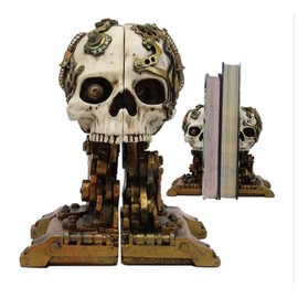 Pacific Trading Steampunk Skull Bookend
