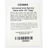C&D Copper Access Valve CD3604 PKG of 6 1/4" copper
