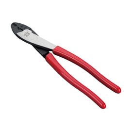 F Fityle Wire Crimper Electricians Pliers Wire Service Tool Multifunctional 10 inch Sturdy Wire Crimping Cutting Tool Cable Crimper, Red