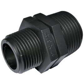 AERZETIX - C51977 - set of 5 reducers for screwing in male/male - thread 3/4"x1" - made of plastic - reducing nipple with thread connection - PN 10bar