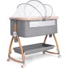 Mereryi Baby,Bassinet Bedside Sleeper with Wheels,Storage Basket,Mosquit