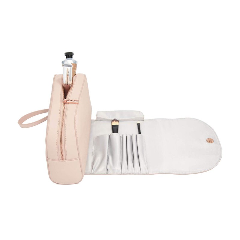 Stackers Blush Pink Wrap Around Make Up Bag