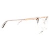 Zeelool Trendy Oversized Cat Eye Glasses Frame with Non-prescription Clear