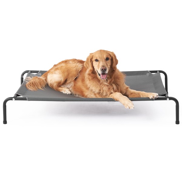 EHEYCIGA Elevated XL Dog Cot Bed, Raised Outdoor Dog Hammock