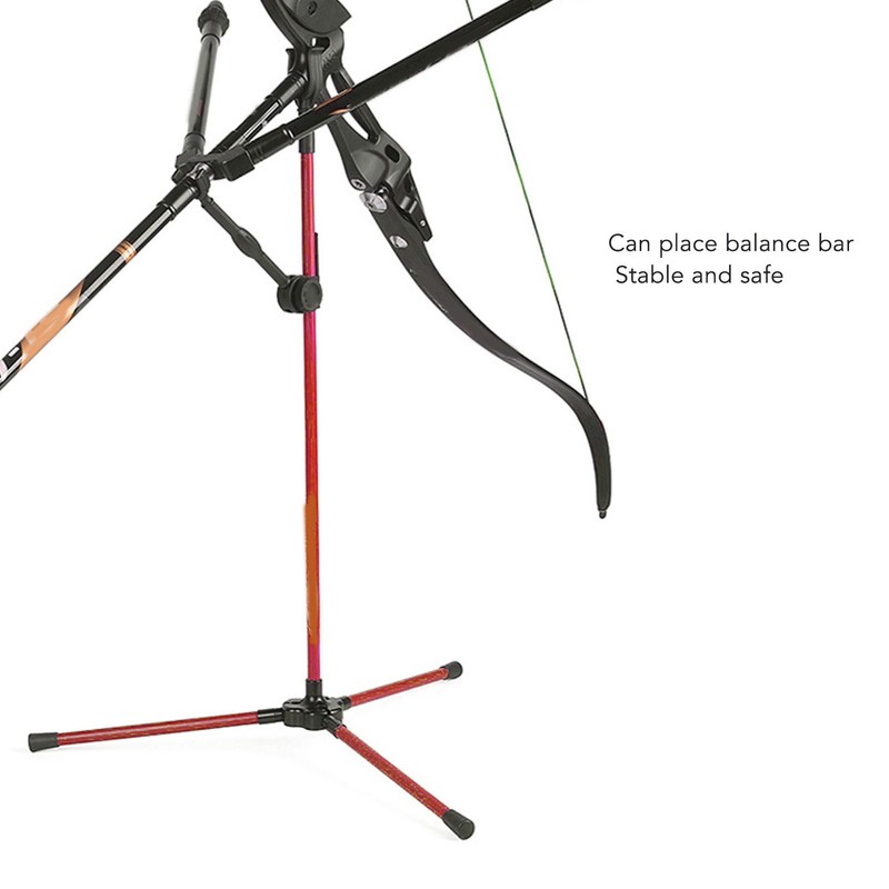 Archery Recurve Bow Stand Fiberglass Compound Bow Holder Light Weight