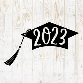 Class of 2023 Wall Decals - Class of 2023 Wall Stickers - Graduation Wall Decals Senior 2023 Graduate 2023 Grad School College - Room Wall Decor Classroom Cars Bumper Laptop Water Bottle DWSV11486